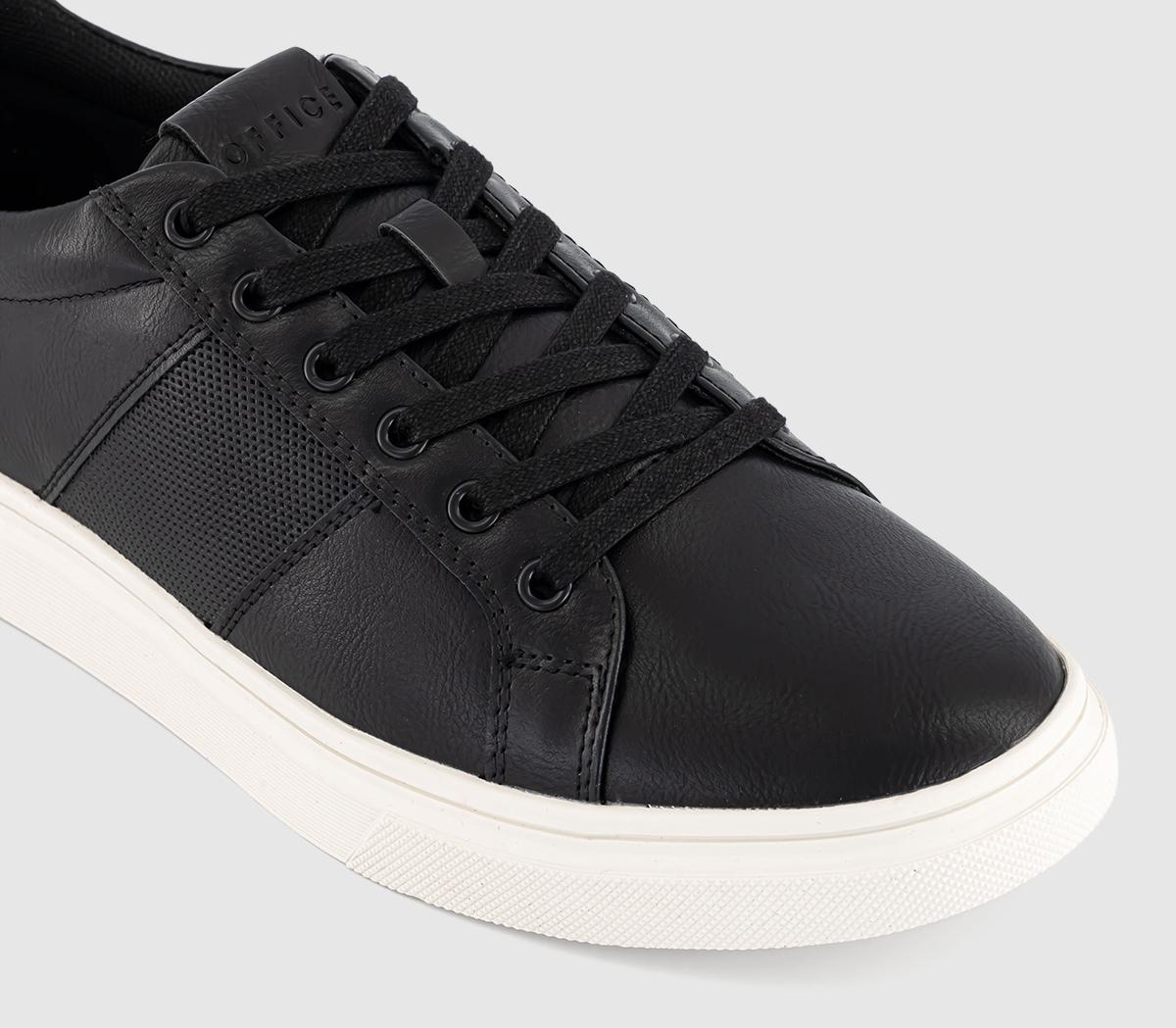 OFFICE Conor Tonal Stripe Trainers OFFICE Conor Tonal Stripe Trainers Black