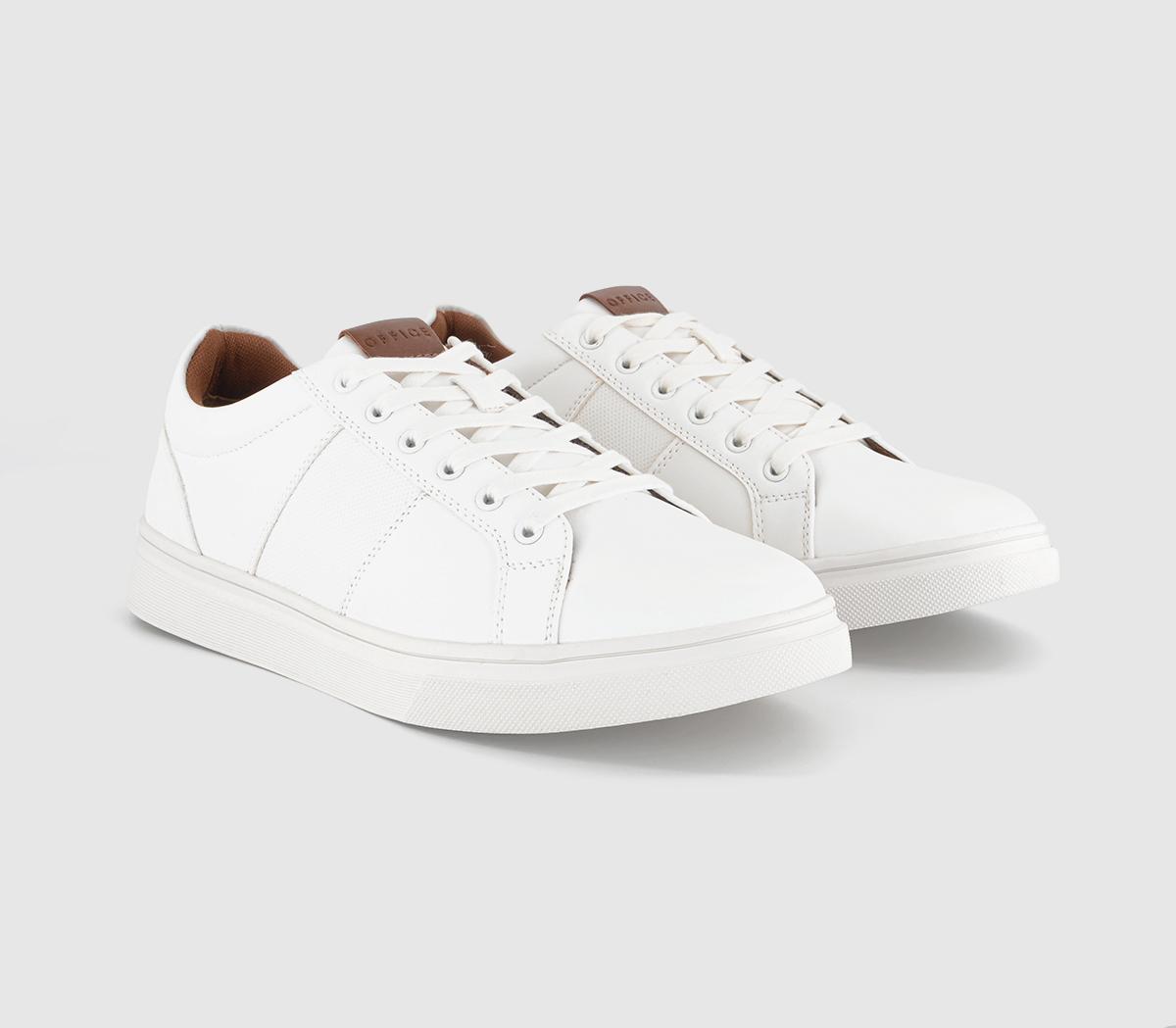 OFFICEConor Tonal Stripe TrainersWhite