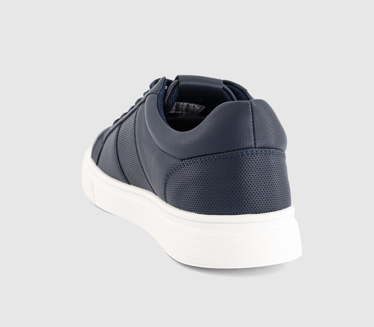 OFFICEConor Tonal Stripe Trainers OFFICEConor Tonal Stripe TrainersNavy