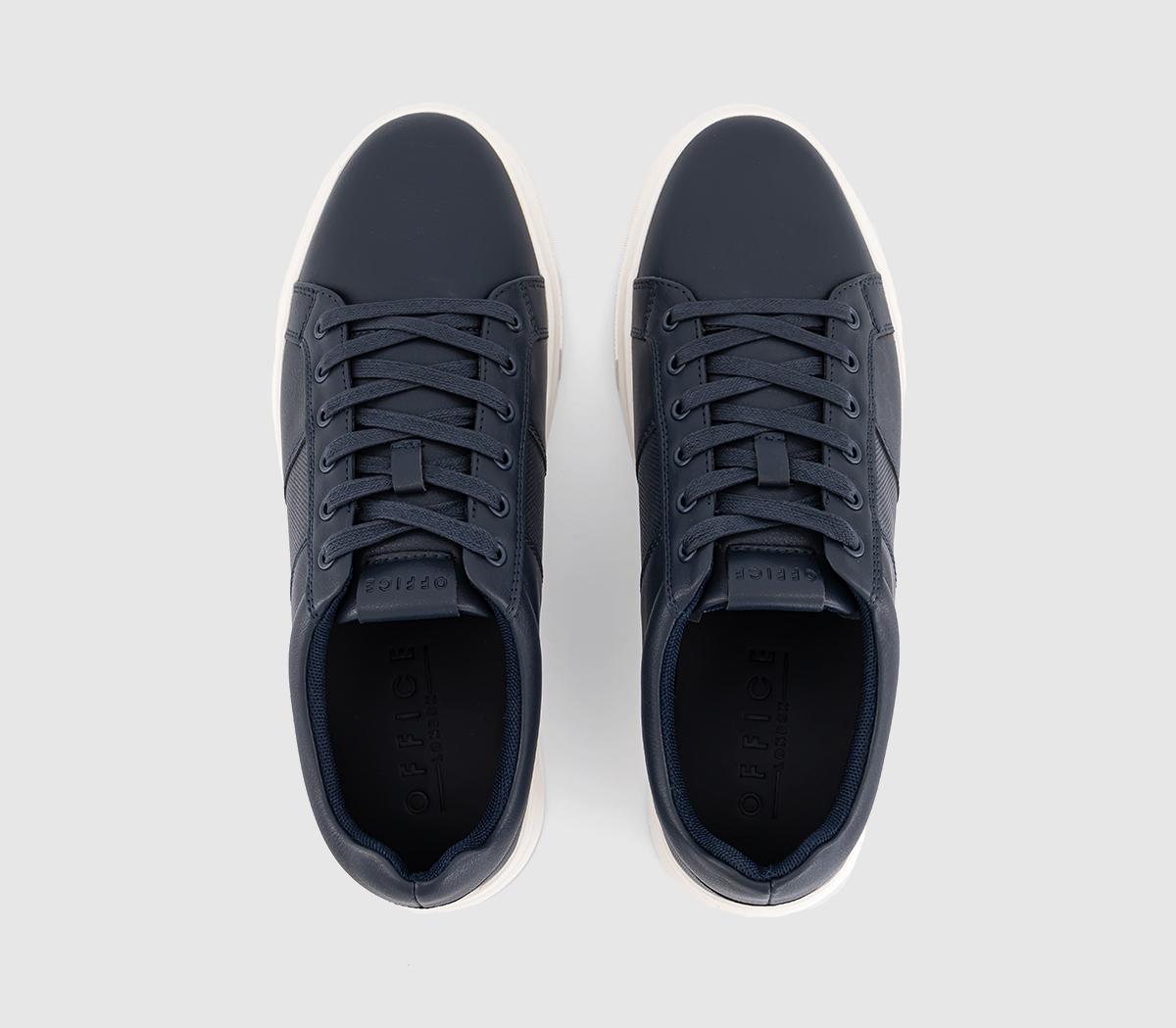 OFFICEConor Tonal Stripe Trainers OFFICEConor Tonal Stripe TrainersNavy