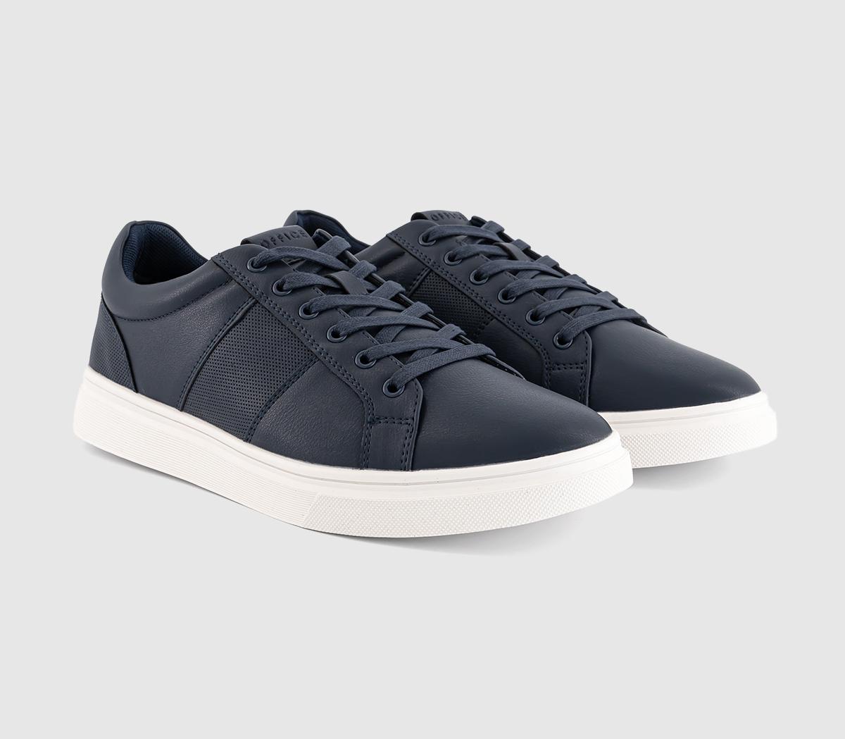 OFFICEConor Tonal Stripe Trainers OFFICEConor Tonal Stripe TrainersNavy