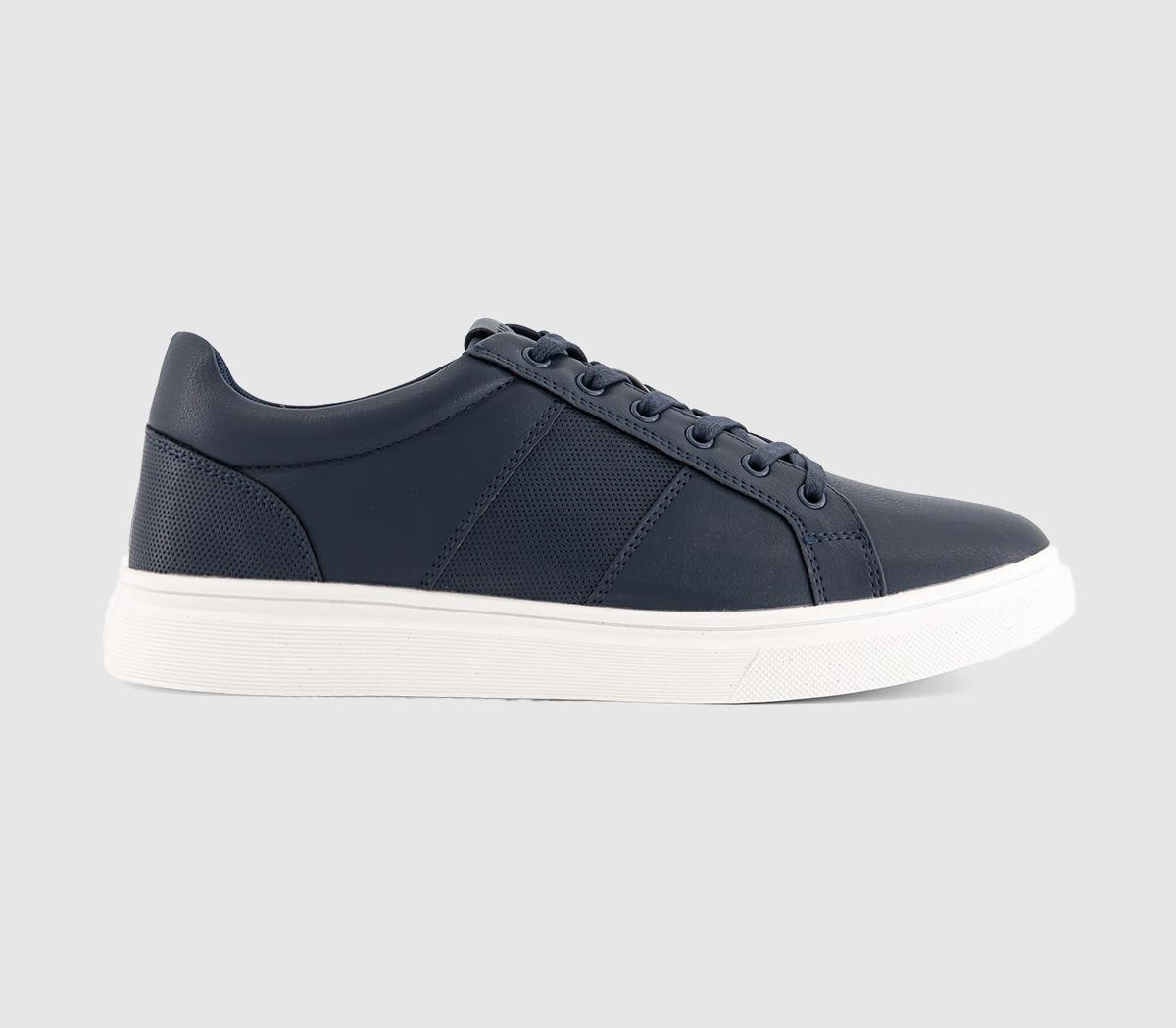 OFFICEConor Tonal Stripe Trainers OFFICEConor Tonal Stripe TrainersNavy