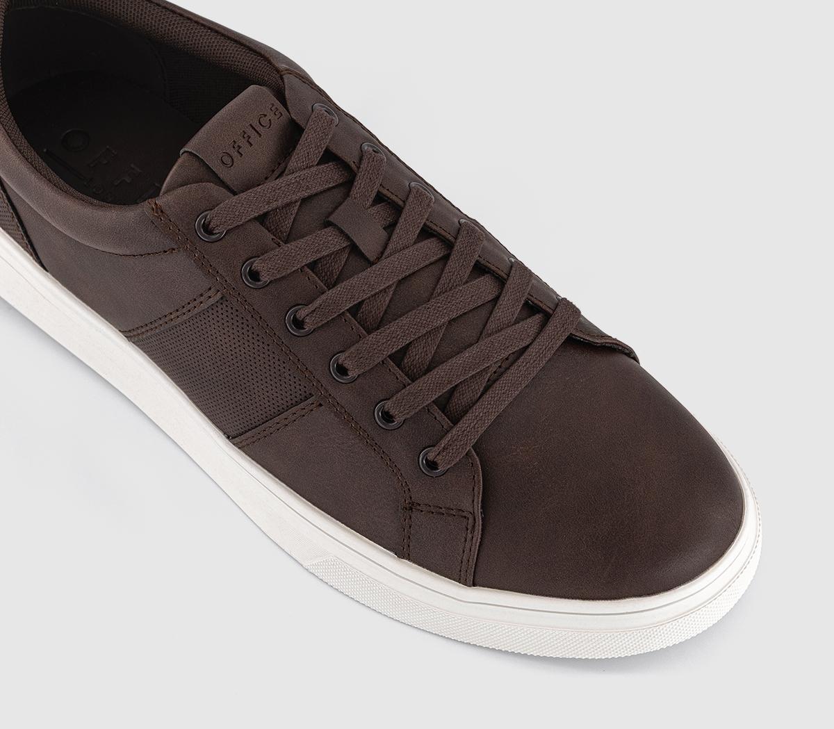 OFFICEConor Tonal Stripe TrainersBrown