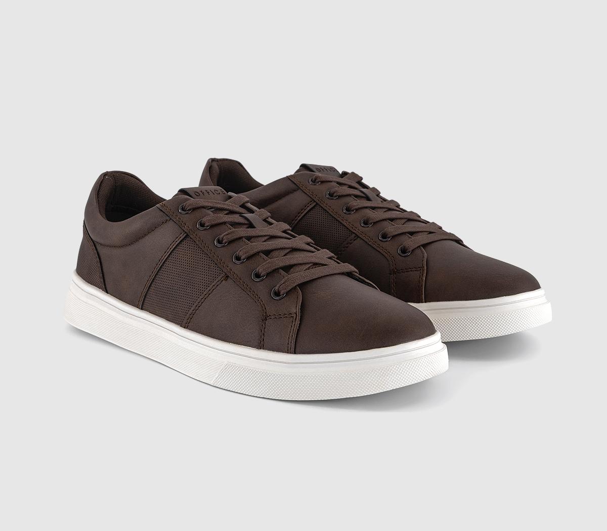 OFFICEConor Tonal Stripe TrainersBrown