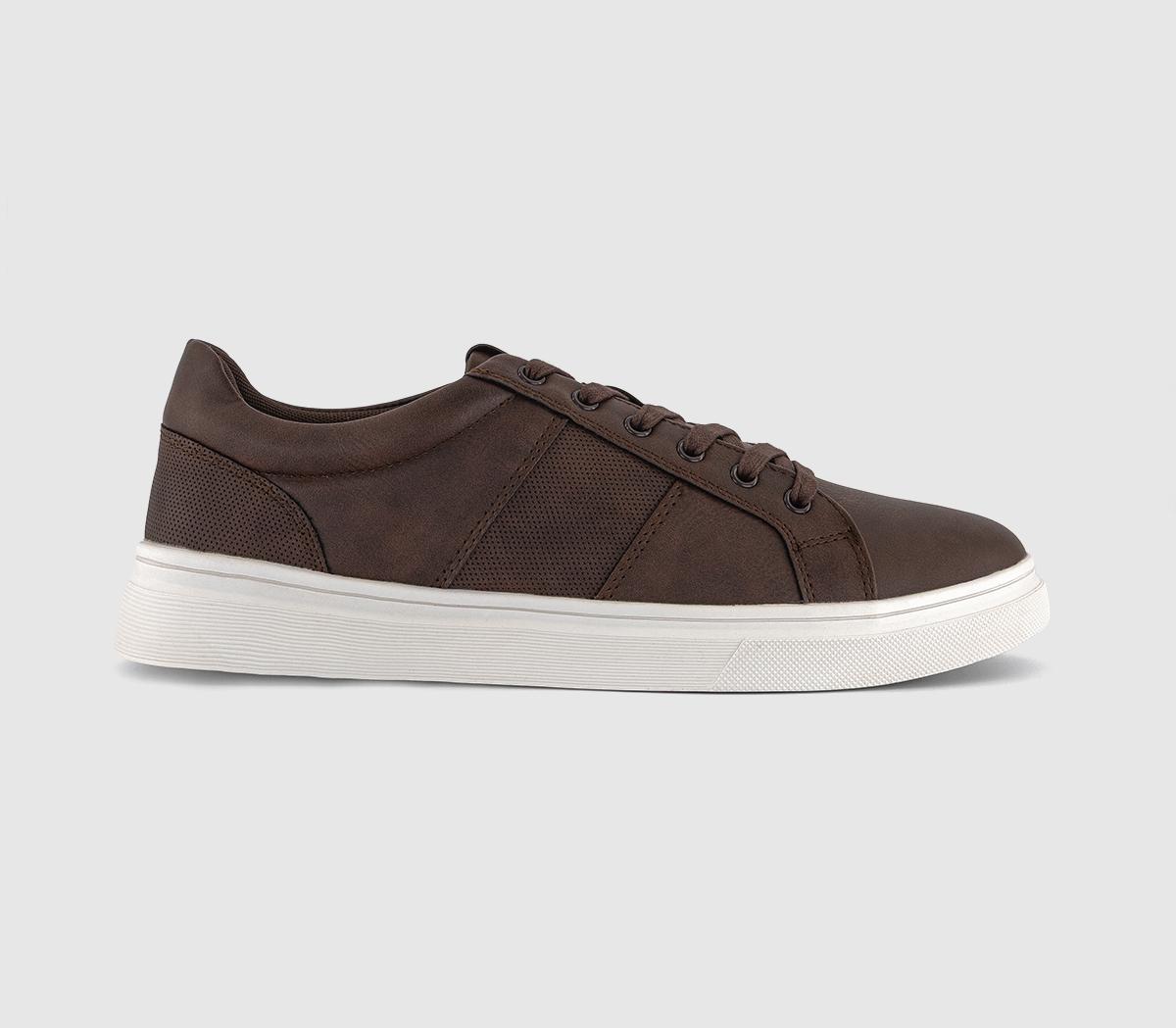 OFFICEConor Tonal Stripe TrainersBrown