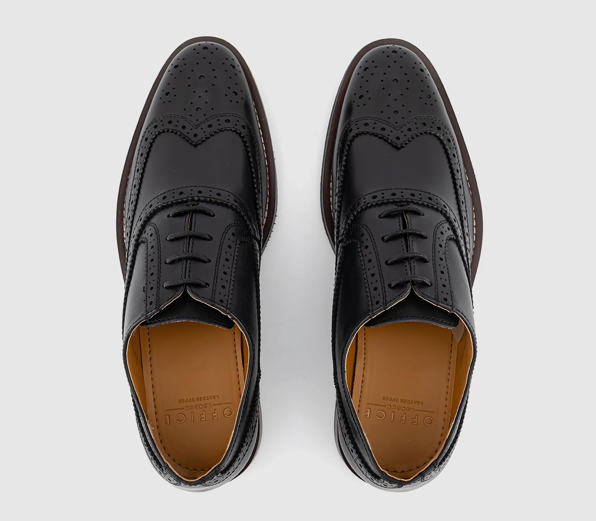 OFFICEMariner Wingcap Brogue Shoes OFFICEMariner Wingcap Brogue ShoesBlack Leather