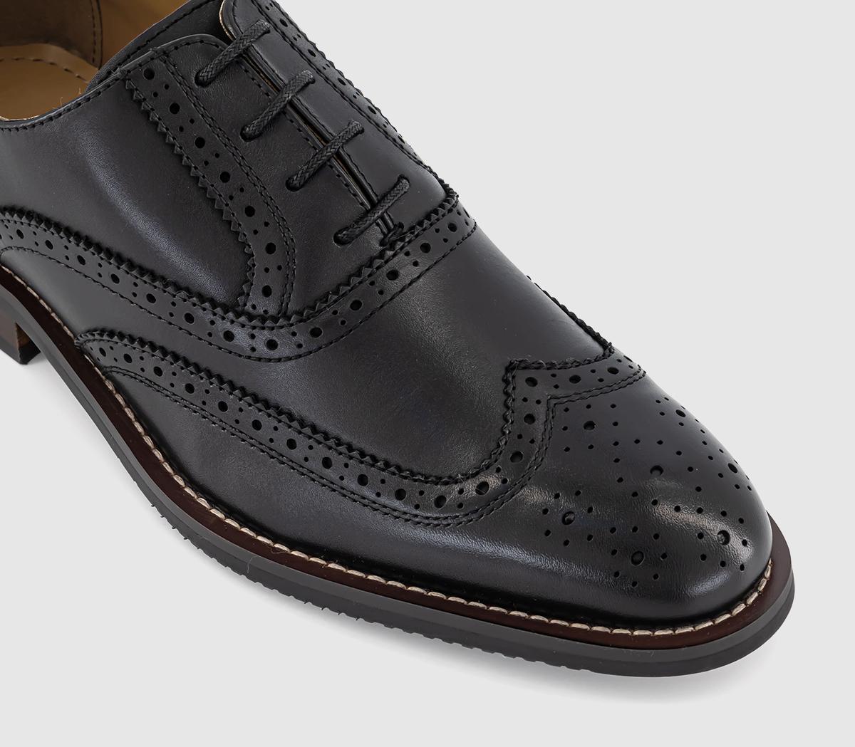 OFFICEMariner Wingcap Brogue Shoes OFFICEMariner Wingcap Brogue ShoesBlack Leather