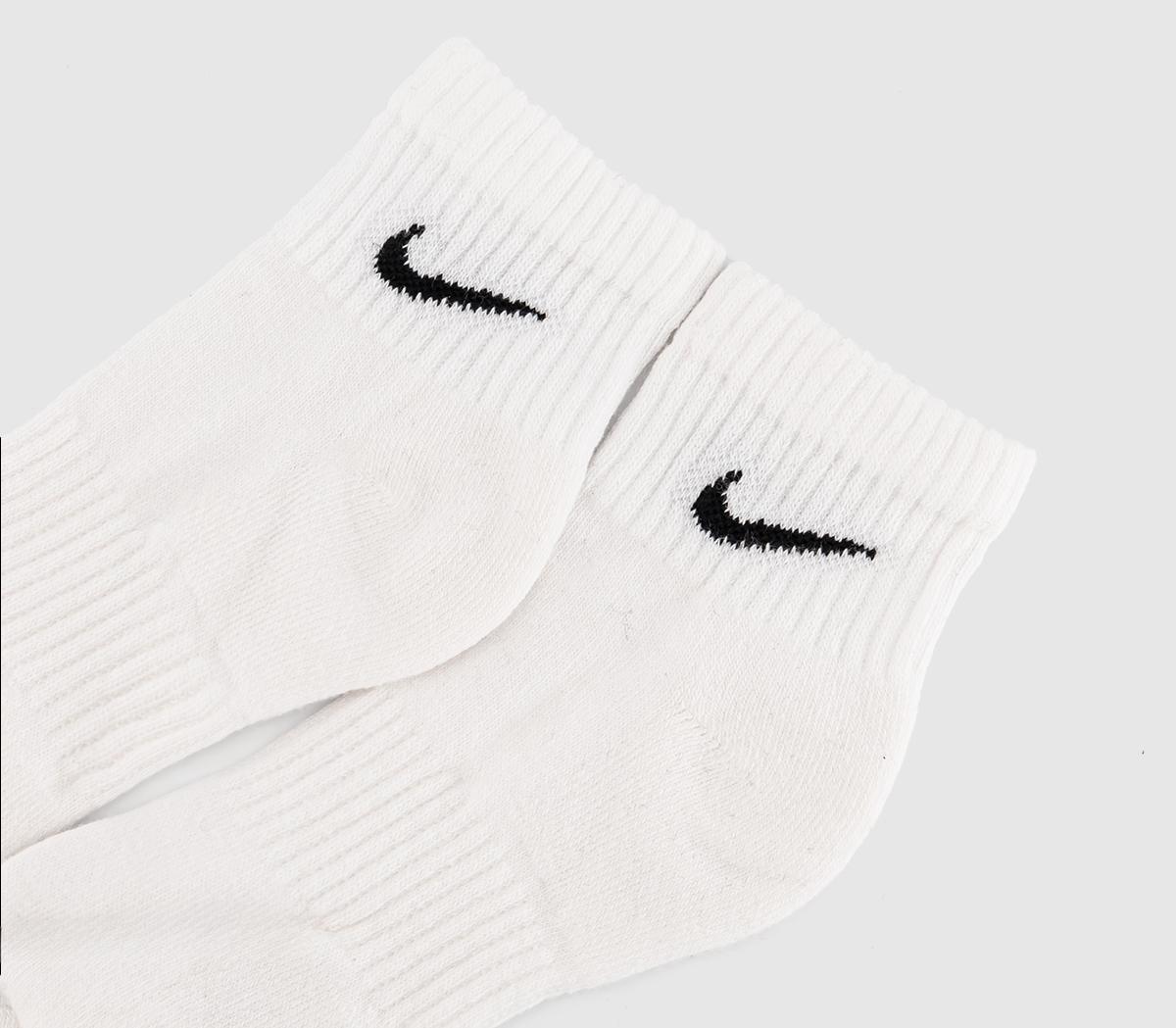 Nike Training Ankle Socks 6 Pairs White Black - Socks