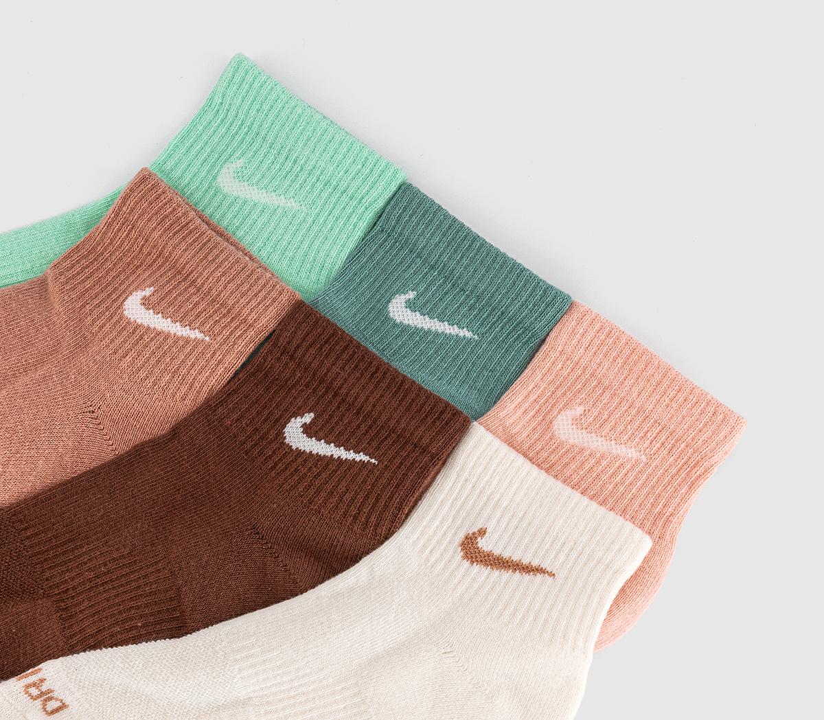 NikeTraining Ankle Socks 6 Pairs NikeTraining Ankle Socks 6 PairsBlue Neautral Brown