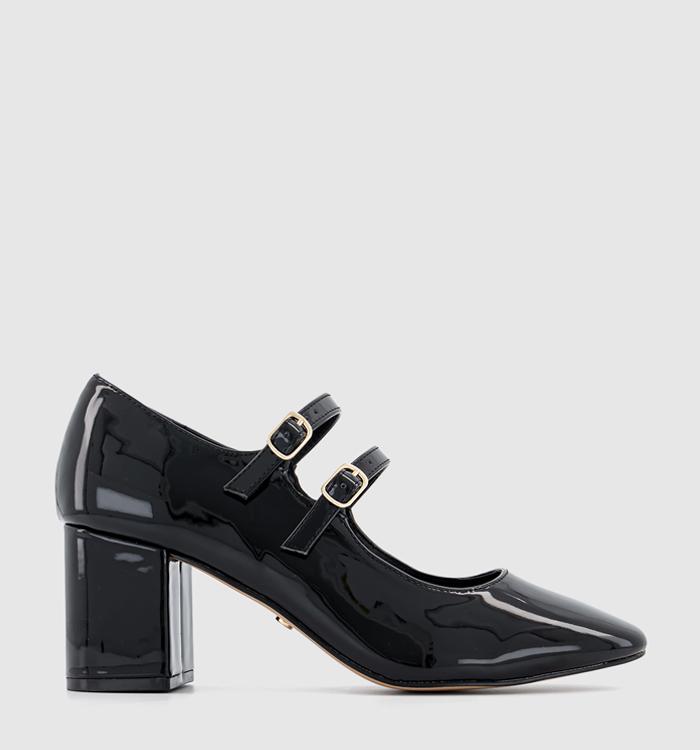 OFFICE Madame Two Strap Mary Janes Black