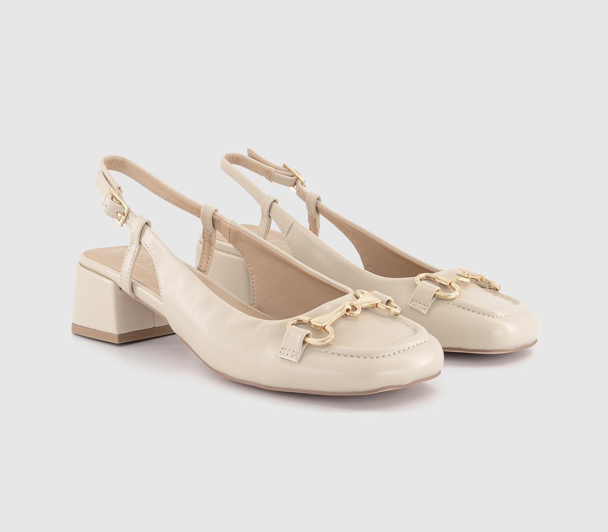 OFFICEMontana Slingback Trim Court HeelsOff White