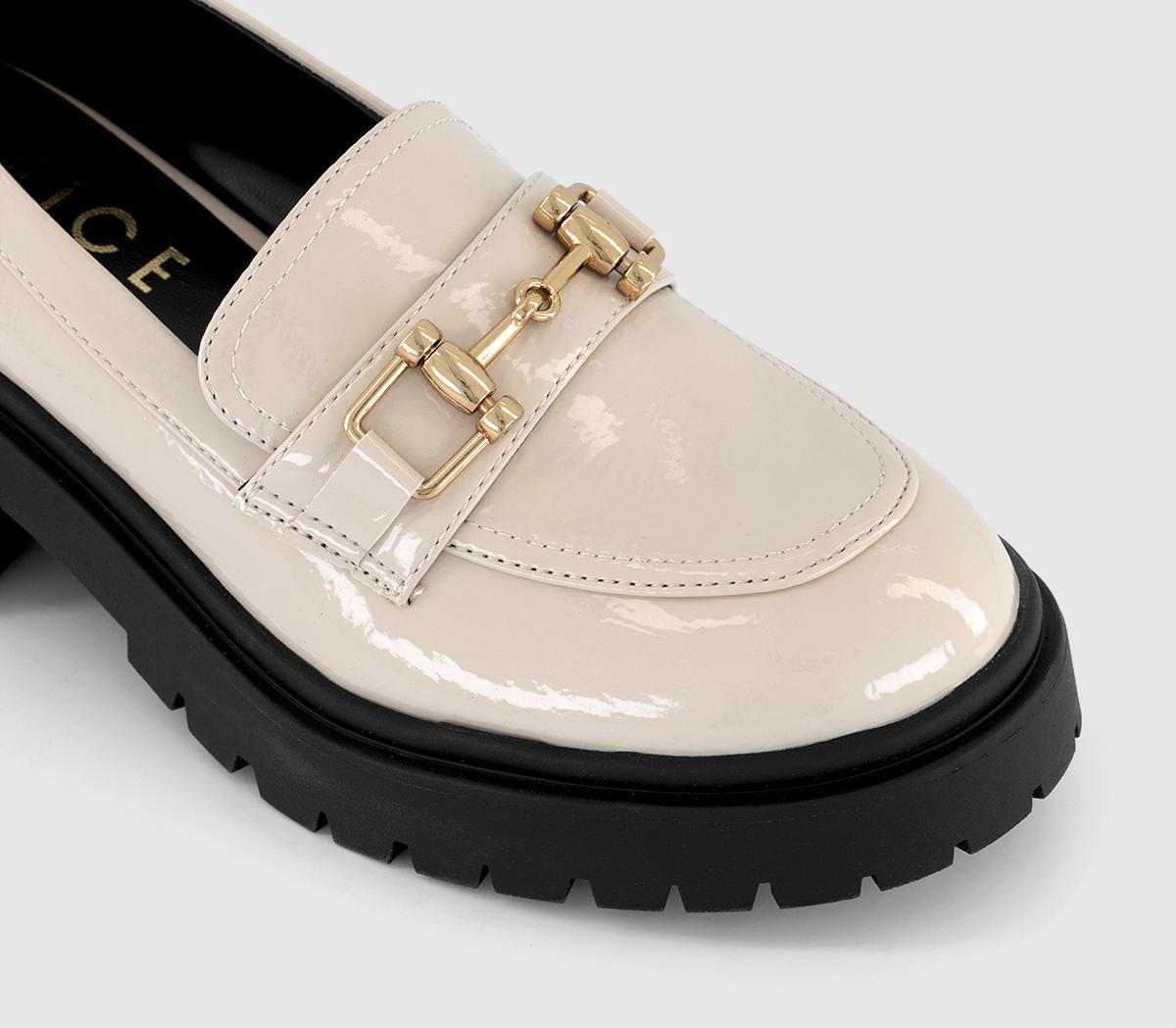 OFFICEFontana Buckle Chunky Loafers OFFICEFontana Buckle Chunky LoafersOff White Patent