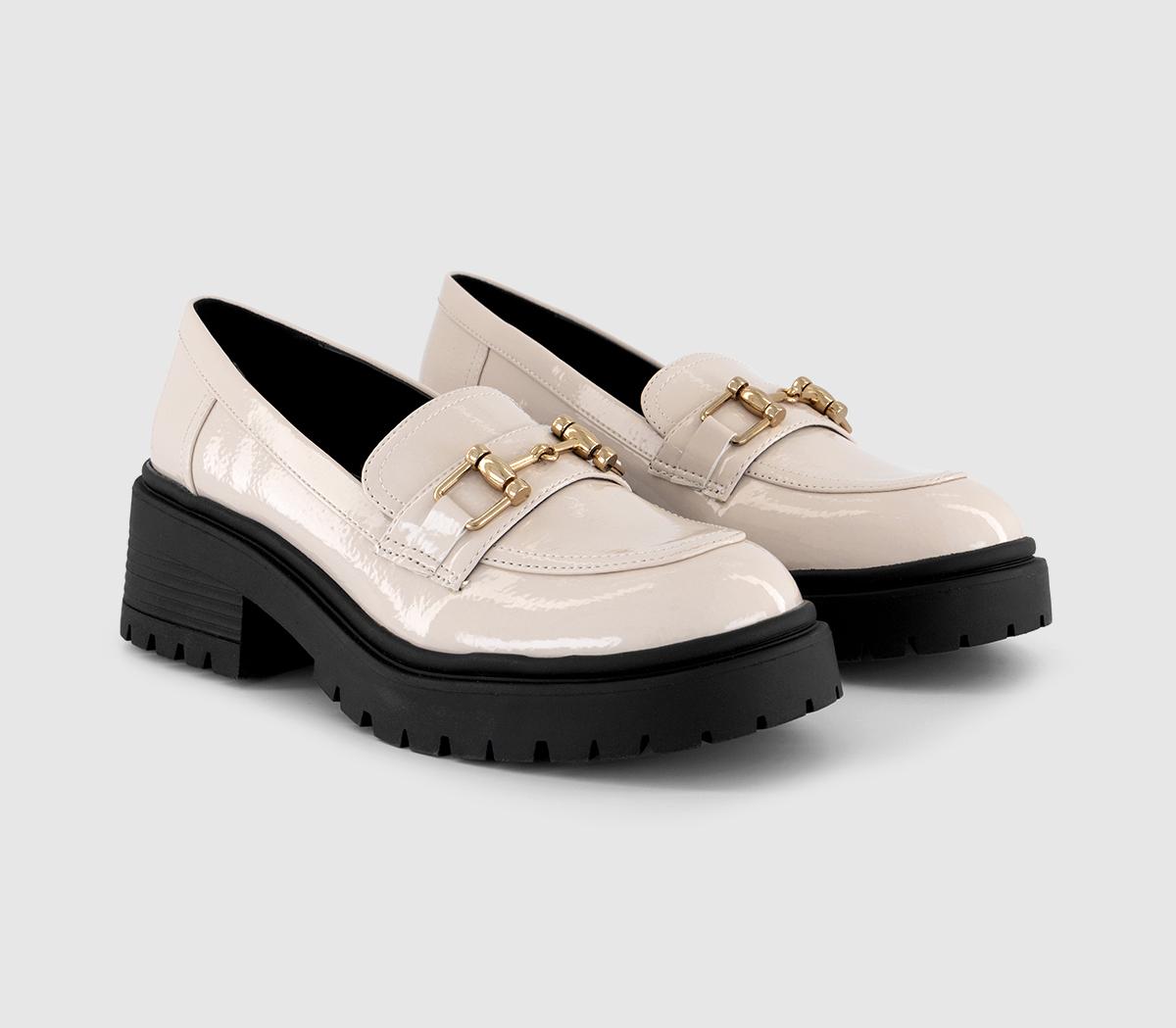 OFFICEFontana Buckle Chunky Loafers OFFICEFontana Buckle Chunky LoafersOff White Patent
