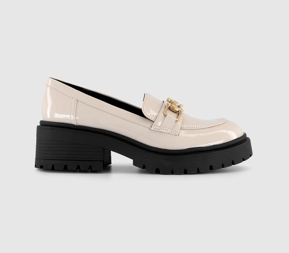 OFFICEFontana Buckle Chunky LoafersOff White Patent