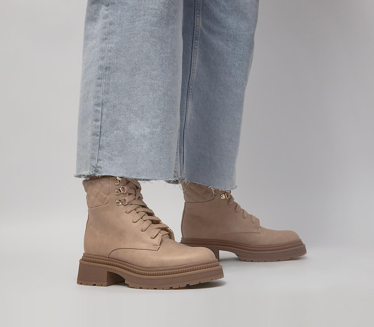 OFFICEAdventure Padded Cuff Hiker BootsBlush