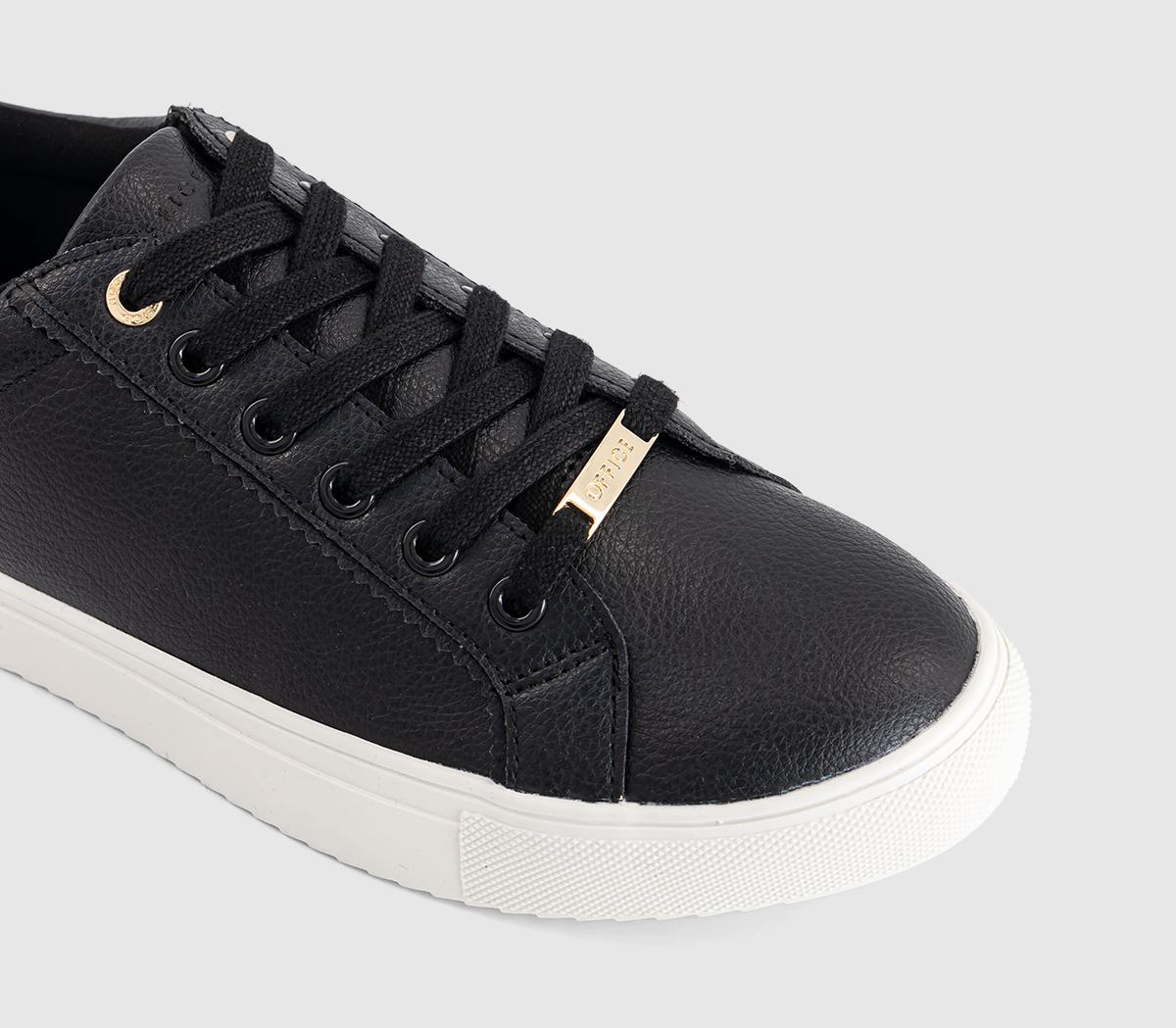OFFICEFamed Lace Up Cup Sole Trainers OFFICEFamed Lace Up Cup Sole TrainersBlack