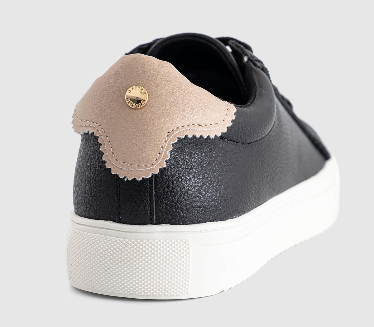 OFFICEFamed Lace Up Cup Sole Trainers OFFICEFamed Lace Up Cup Sole TrainersBlack