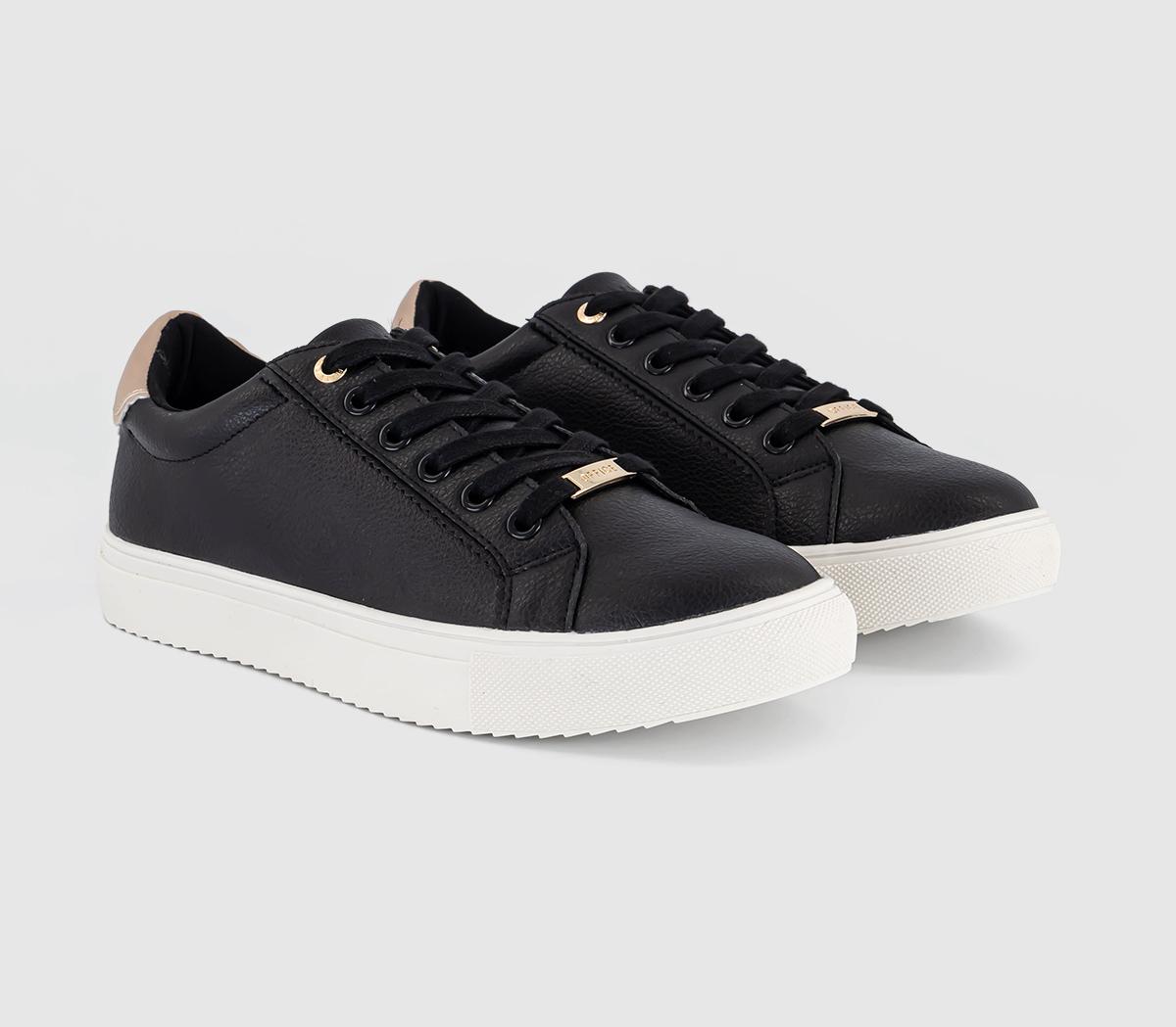 OFFICEFamed Lace Up Cup Sole TrainersBlack