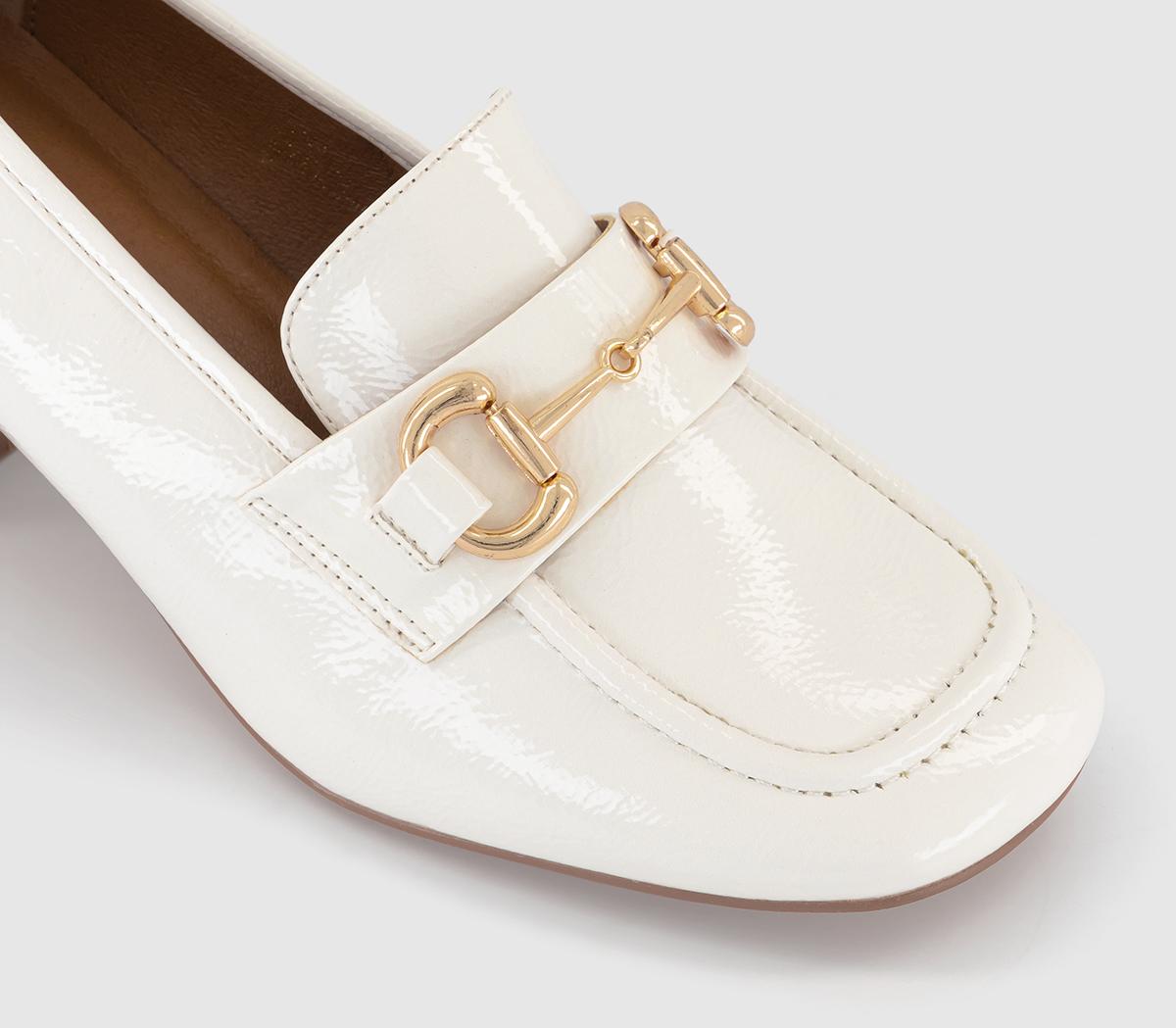 OFFICE Morgana Block Heel Loafers OFFICE Morgana Block Heel Loafers Off White