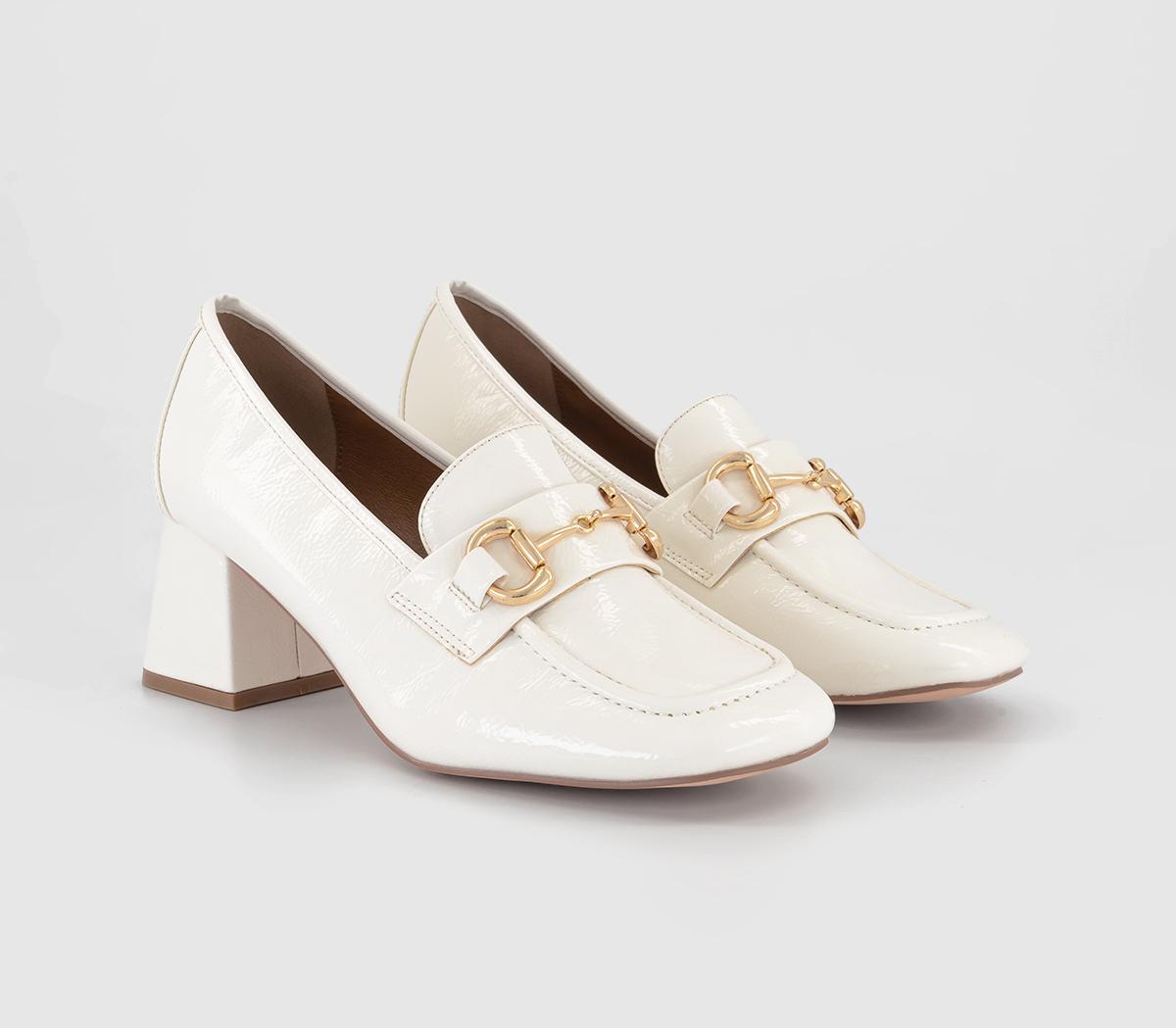 OFFICE Morgana Block Heel Loafers OFFICE Morgana Block Heel Loafers Off White