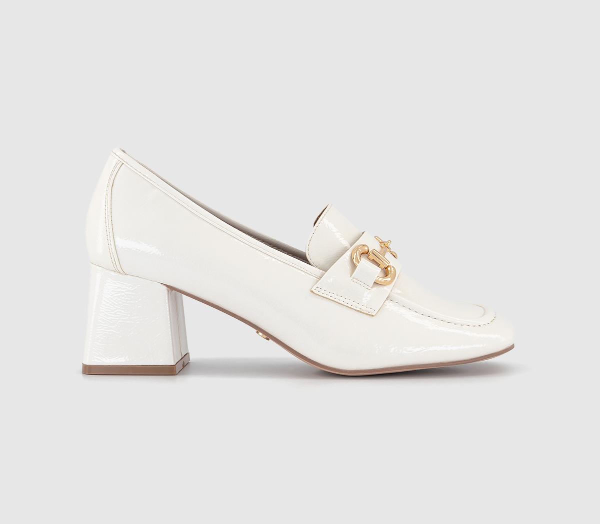 Morgana Block Heel Loafers Off White