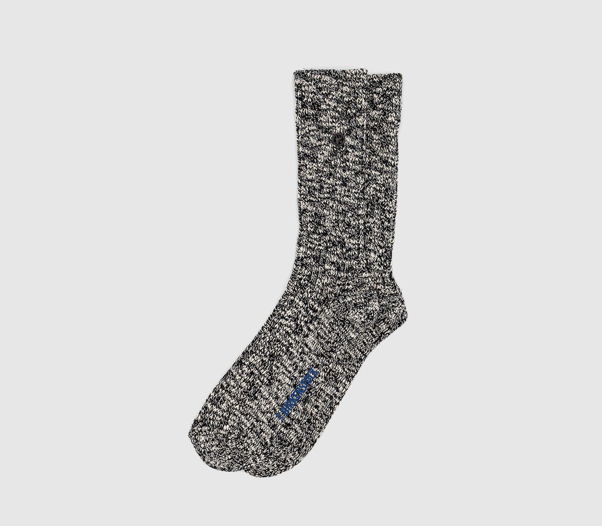 BIRKENSTOCKCotton Slub Socks WBlack Grey