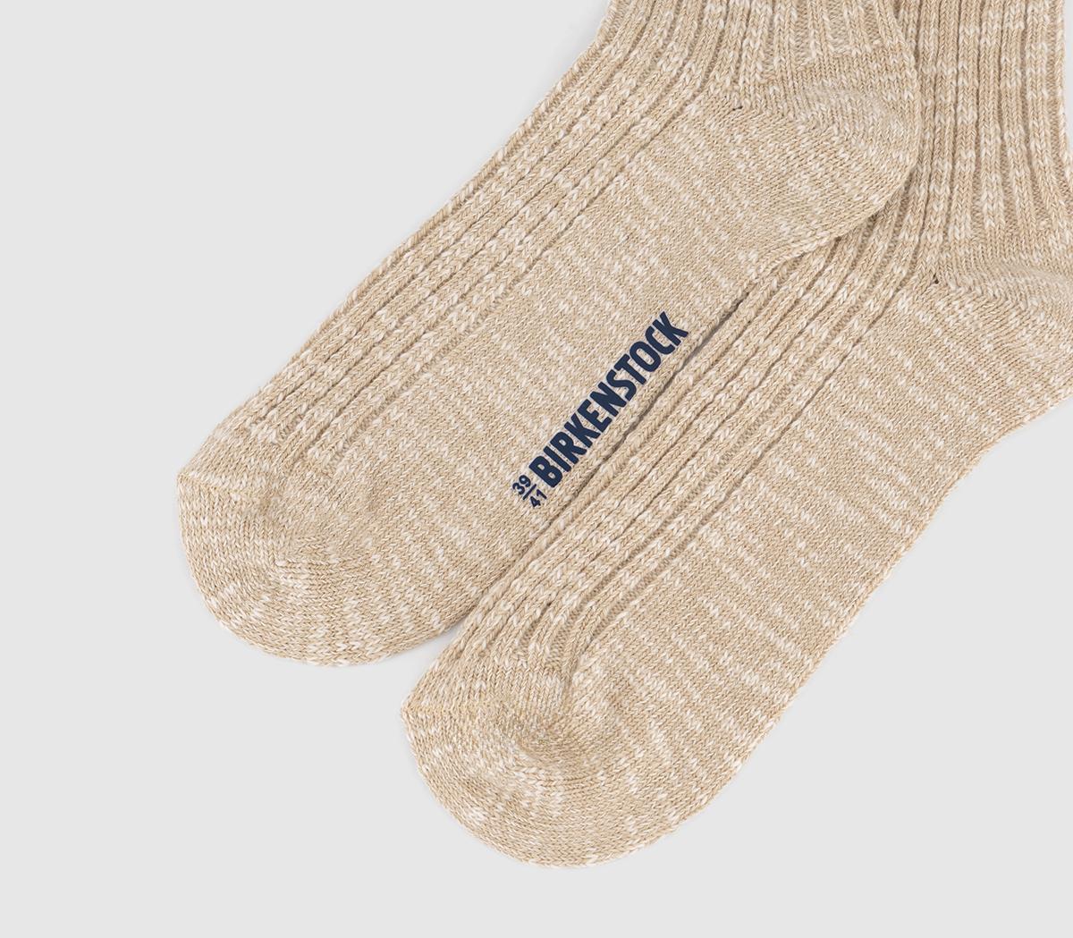 BIRKENSTOCKCotton Slub Socks W BIRKENSTOCKCotton Slub Socks WBeige White