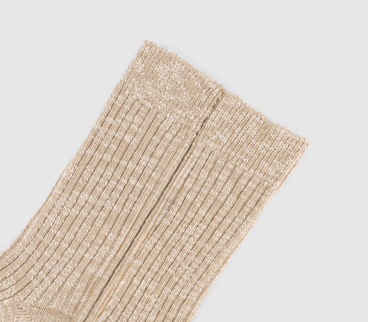 BIRKENSTOCKCotton Slub Socks W BIRKENSTOCKCotton Slub Socks WBeige White
