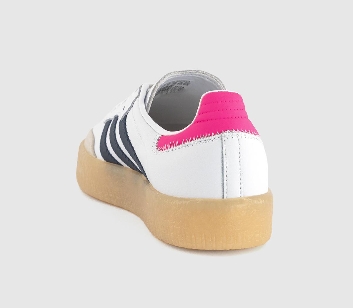 adidas Sambae Trainers adidas Sambae Trainers White Night Indigo Pink Gum