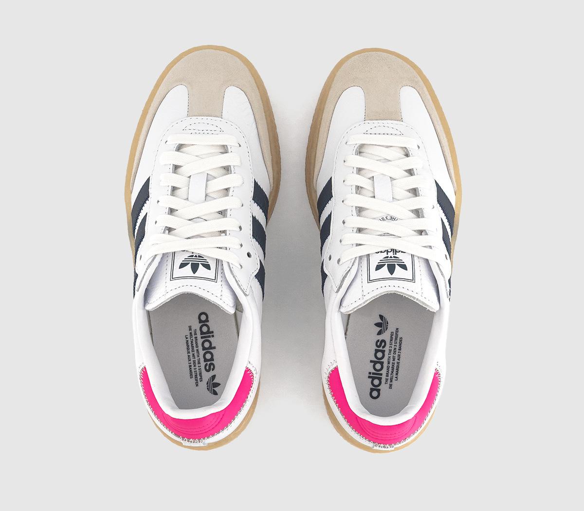 adidas Sambae Trainers adidas Sambae Trainers White Night Indigo Pink Gum