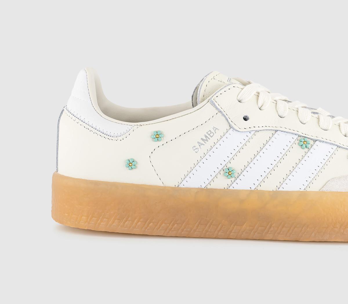 adidasSambae TrainersOffwhite White Clear Mint