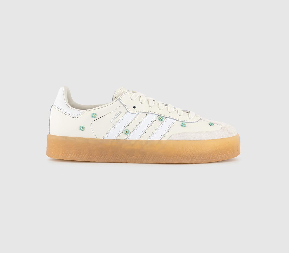 adidasSambae TrainersOffwhite White Clear Mint