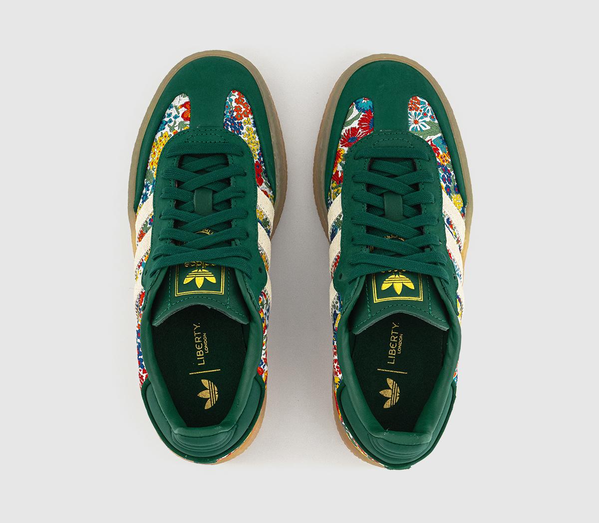 adidas addias x Liberty London Sambae Trainers adidas addias x Liberty London Sambae Trainers Clear Sky White Gum