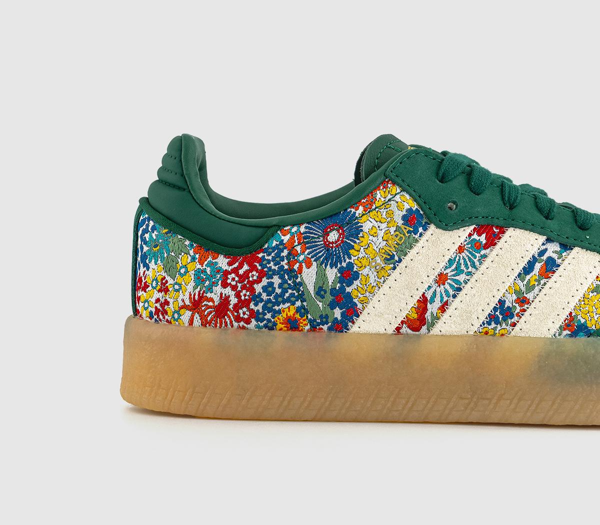 adidas addias x Liberty London Sambae Trainers adidas addias x Liberty London Sambae Trainers Clear Sky White Gum