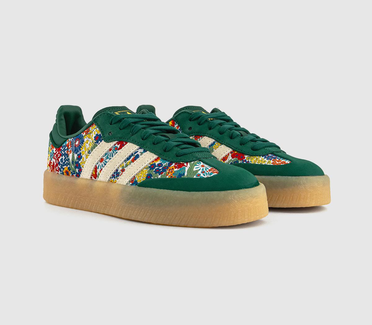 adidas addias x Liberty London Sambae Trainers adidas addias x Liberty London Sambae Trainers Clear Sky White Gum