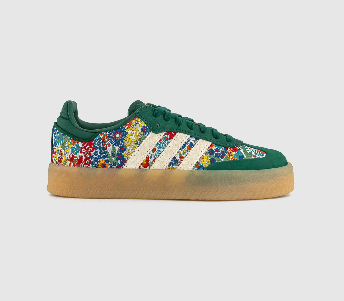 adidasaddias x Liberty London Sambae Trainers adidasaddias x Liberty London Sambae TrainersClear Sky White Gum