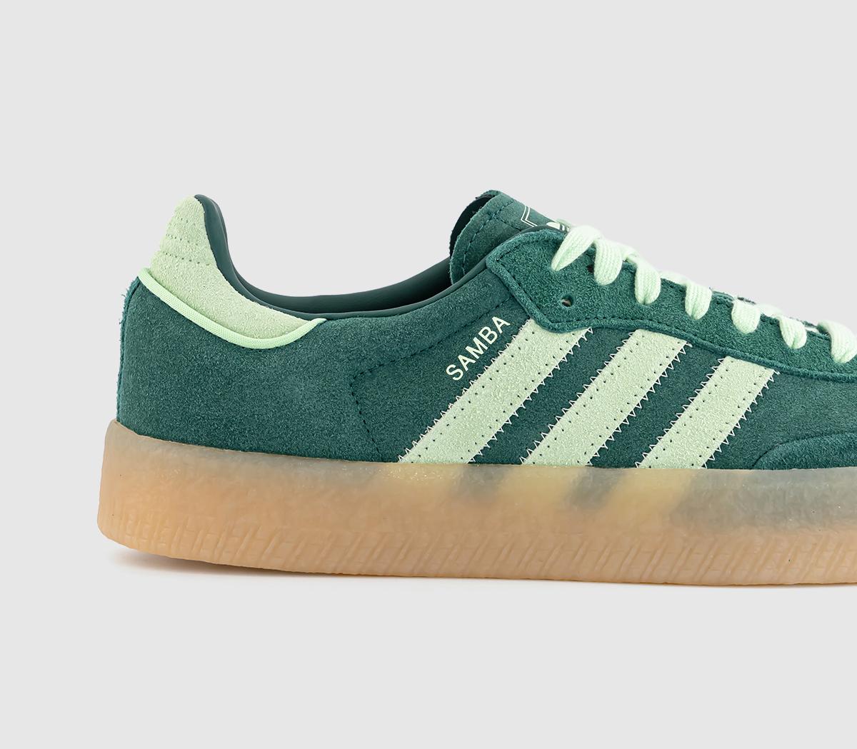 adidasSambae Trainers adidasSambae TrainersDark Green Lime Green Gum