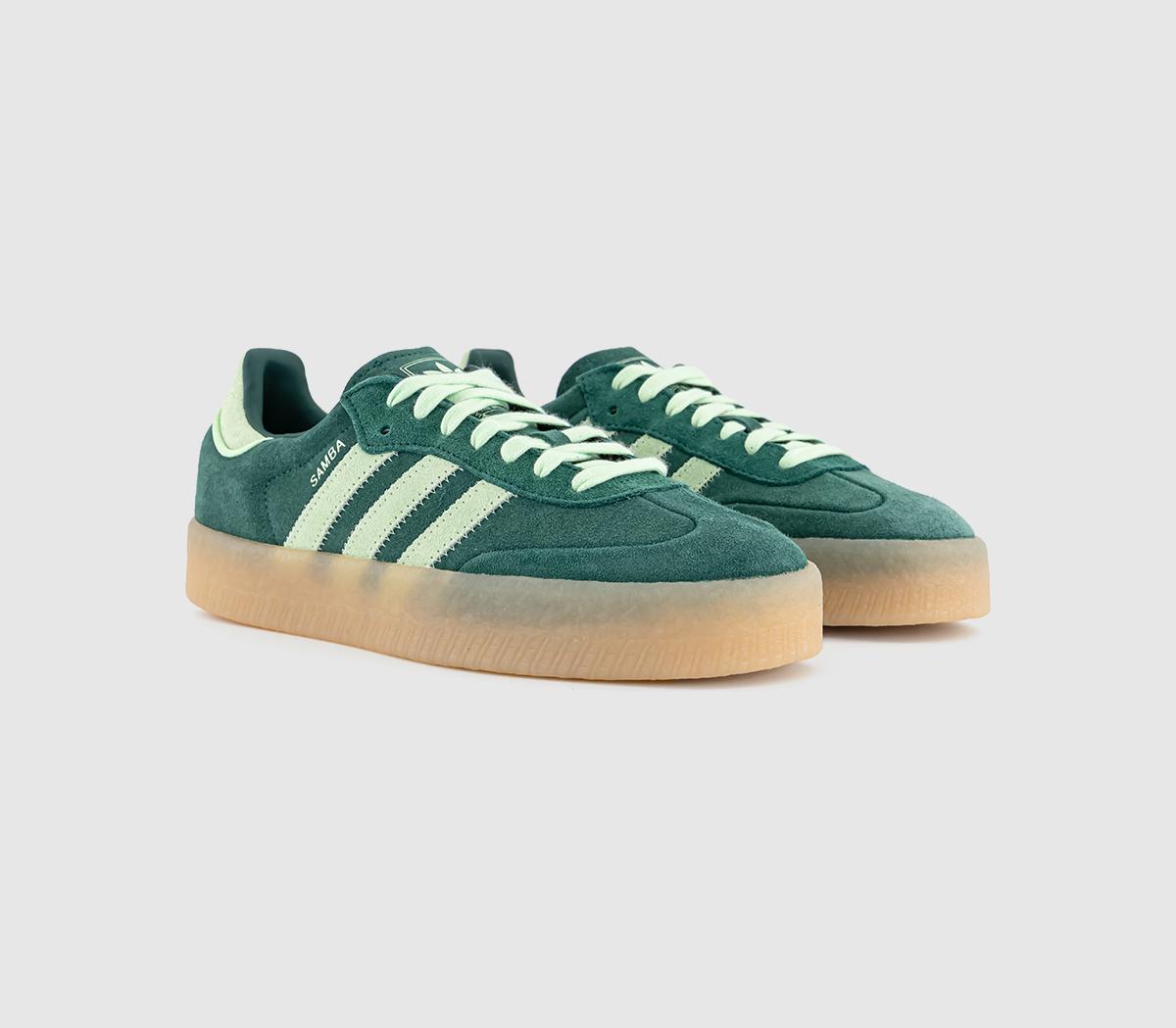 adidasSambae Trainers adidasSambae TrainersDark Green Lime Green Gum