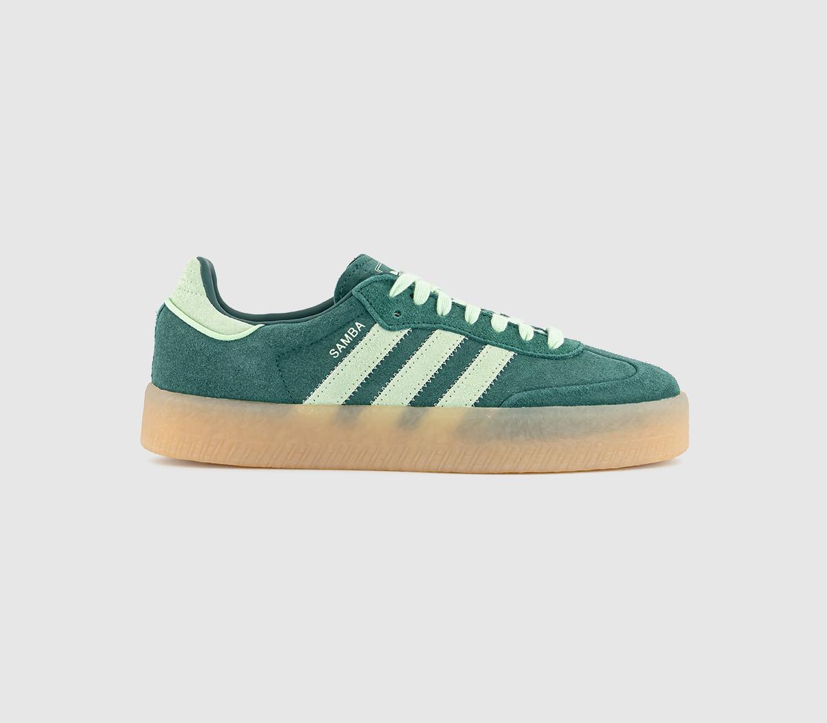 adidasSambae Trainers adidasSambae TrainersDark Green Lime Green Gum