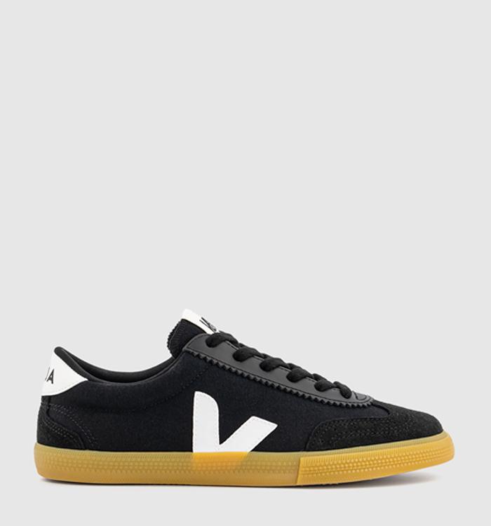 VEJA Volley Trainers Black White Natural F