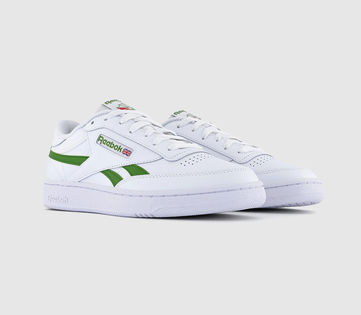 Reebok Club C Revenge Trainers White White Green - Men's Trainers