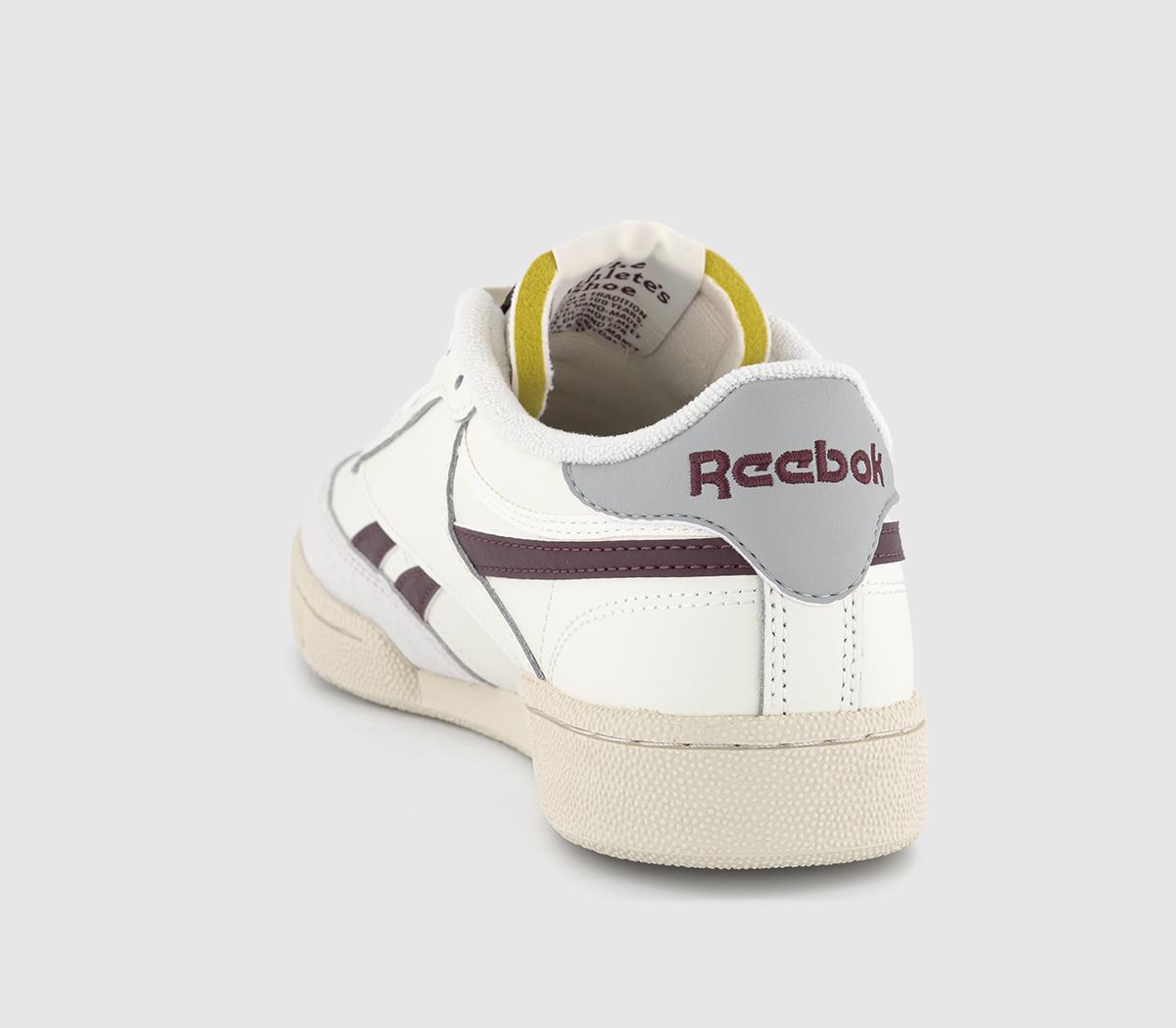 ReebokClub C Revenge TrainersChalk Classic Maroon Pure Grey