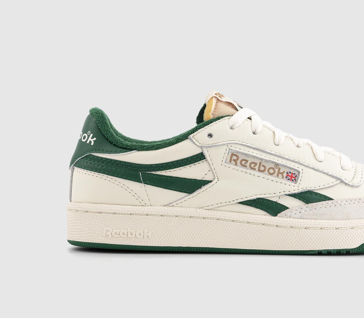 Reebok Club C Revenge Trainers Reebok Club C Revenge Trainers Vintage Chalk Dark Green