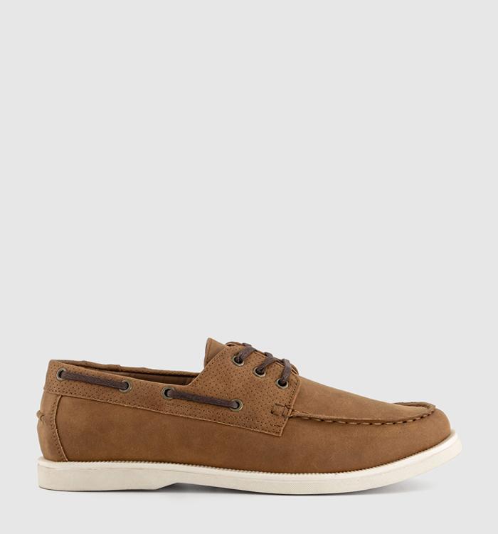 OFFICE Creedon Boat Shoes Tan