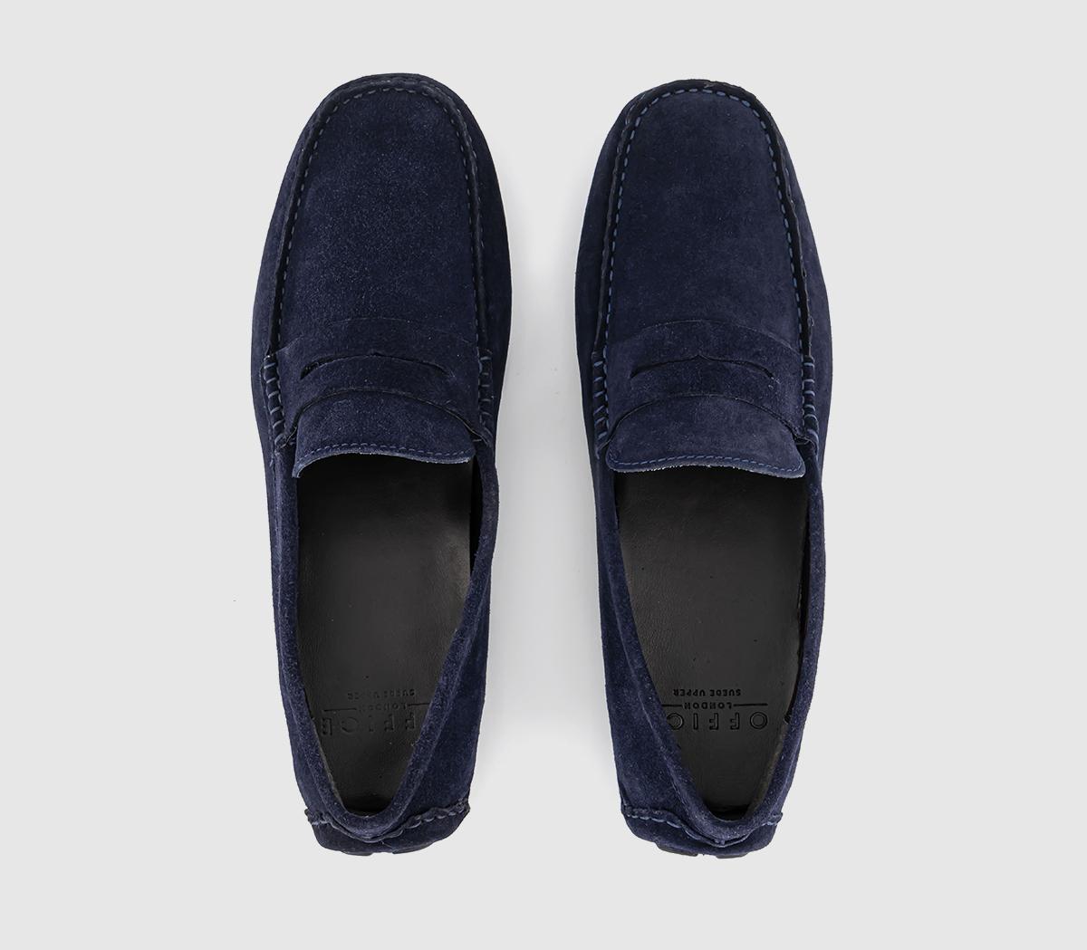 OFFICECliveden Suede Driving Shoes OFFICECliveden Suede Driving ShoesNavy Suede