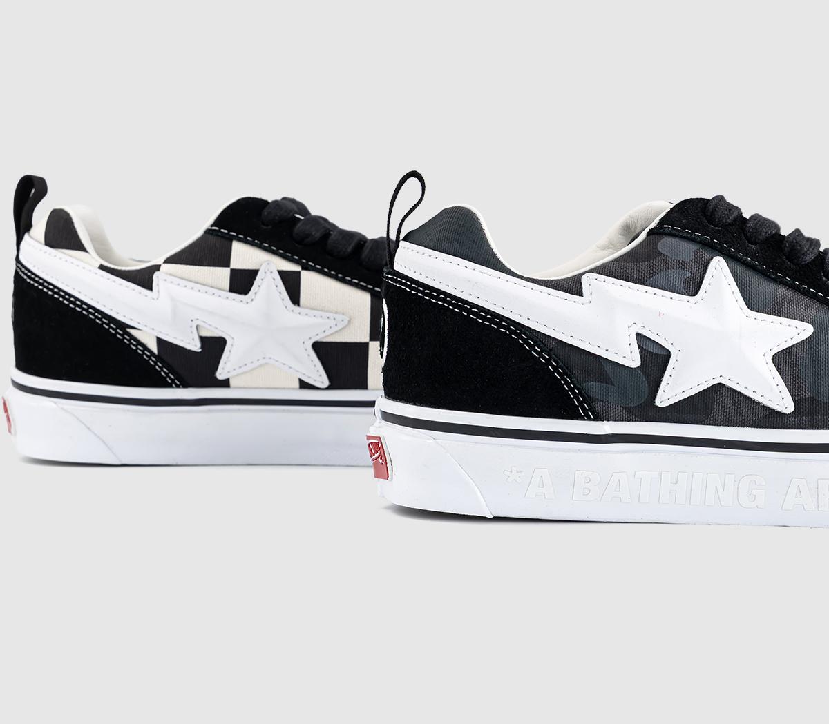 VansKNU Skool x BAPEBape Black Camo
