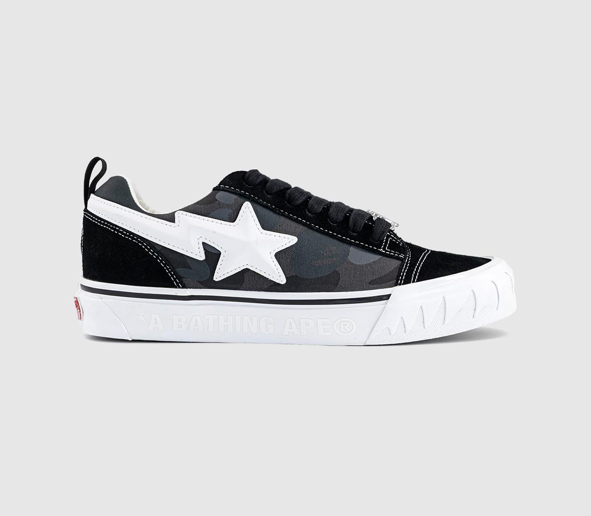 VansKNU Skool x BAPEBape Black Camo