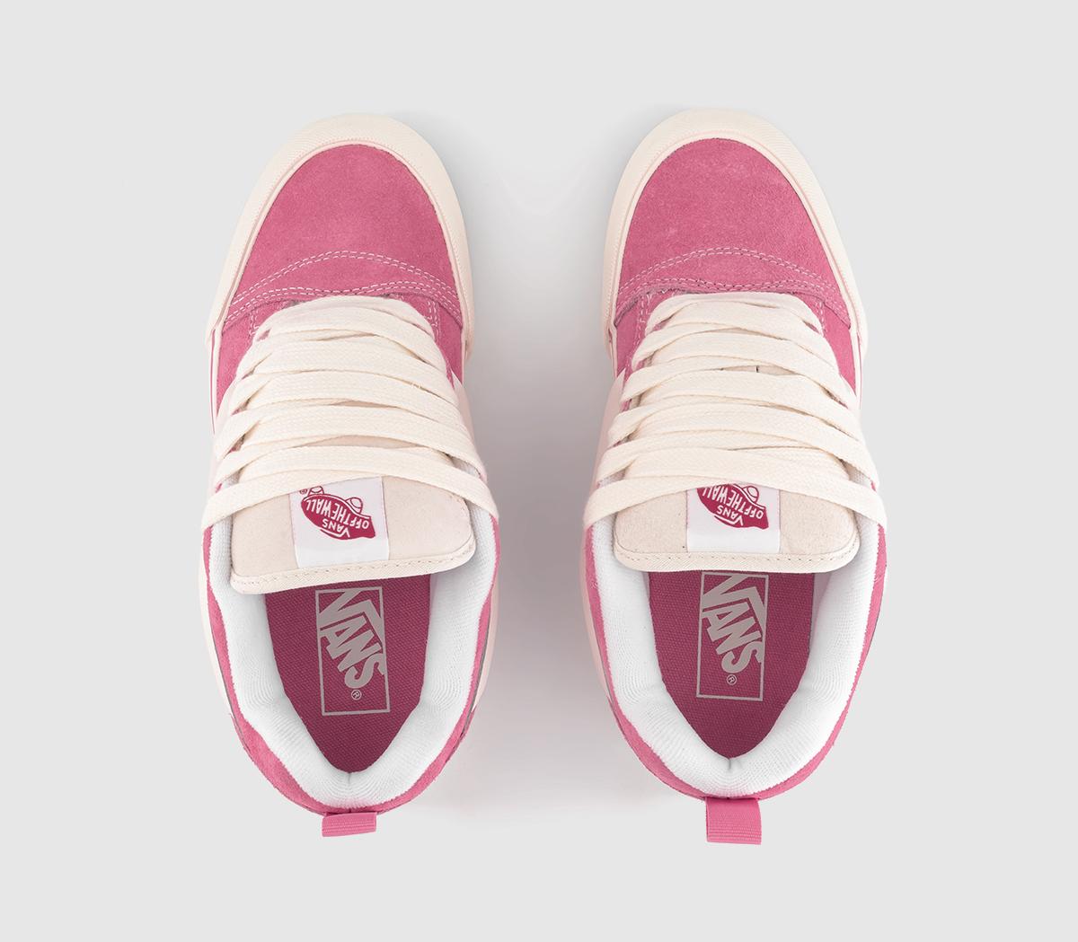 Vans Knu Skool Trainers Vans Knu Skool Trainers Retro Color Pink True White