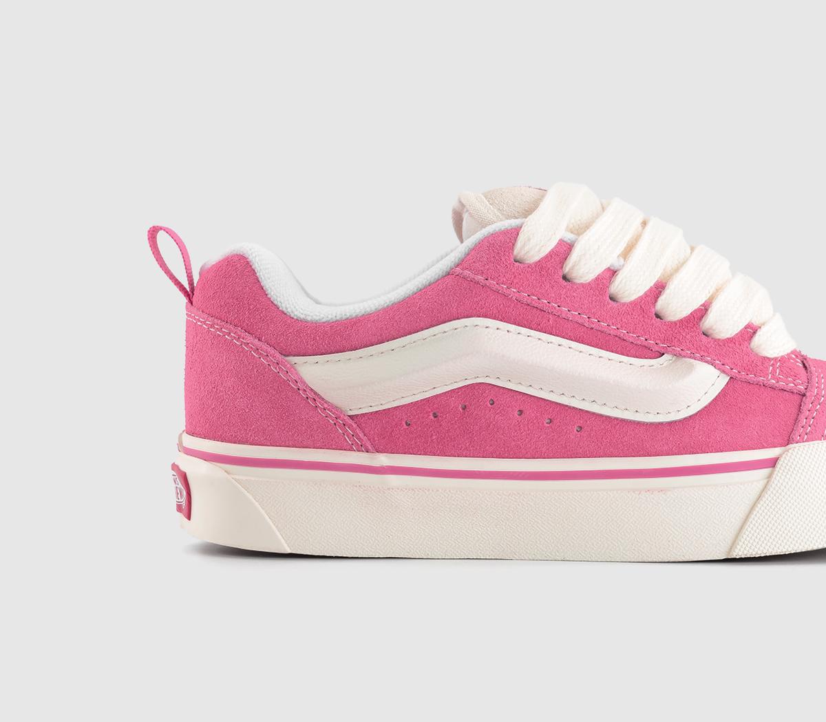 Vans Knu Skool Trainers Vans Knu Skool Trainers Retro Color Pink True White