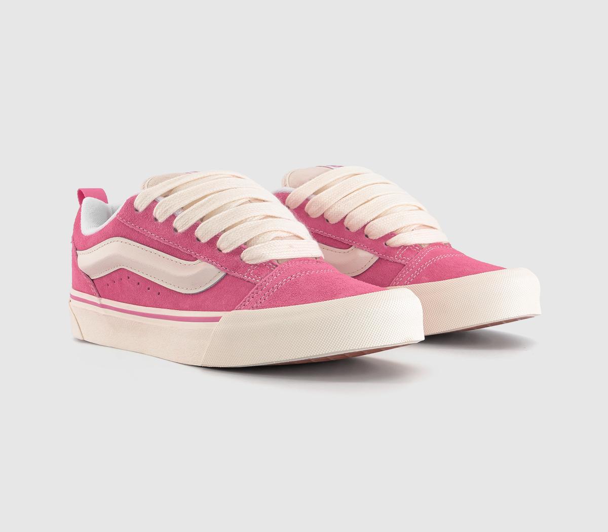 Vans Knu Skool Trainers Vans Knu Skool Trainers Retro Color Pink True White